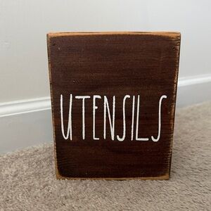 Rae Dunn Dark Brown Utensils Holder